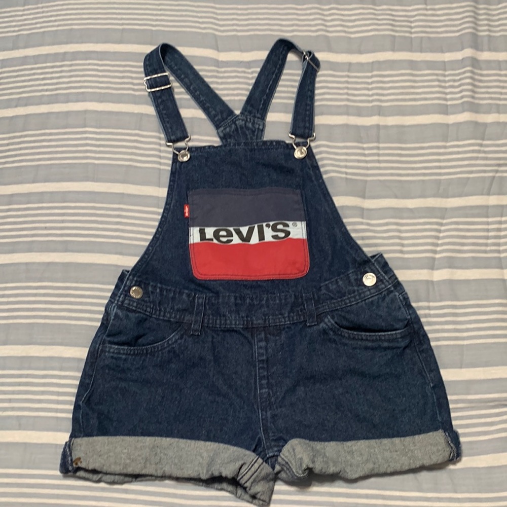 Girls Levi’s ShortAlls - Picture 1 of 8